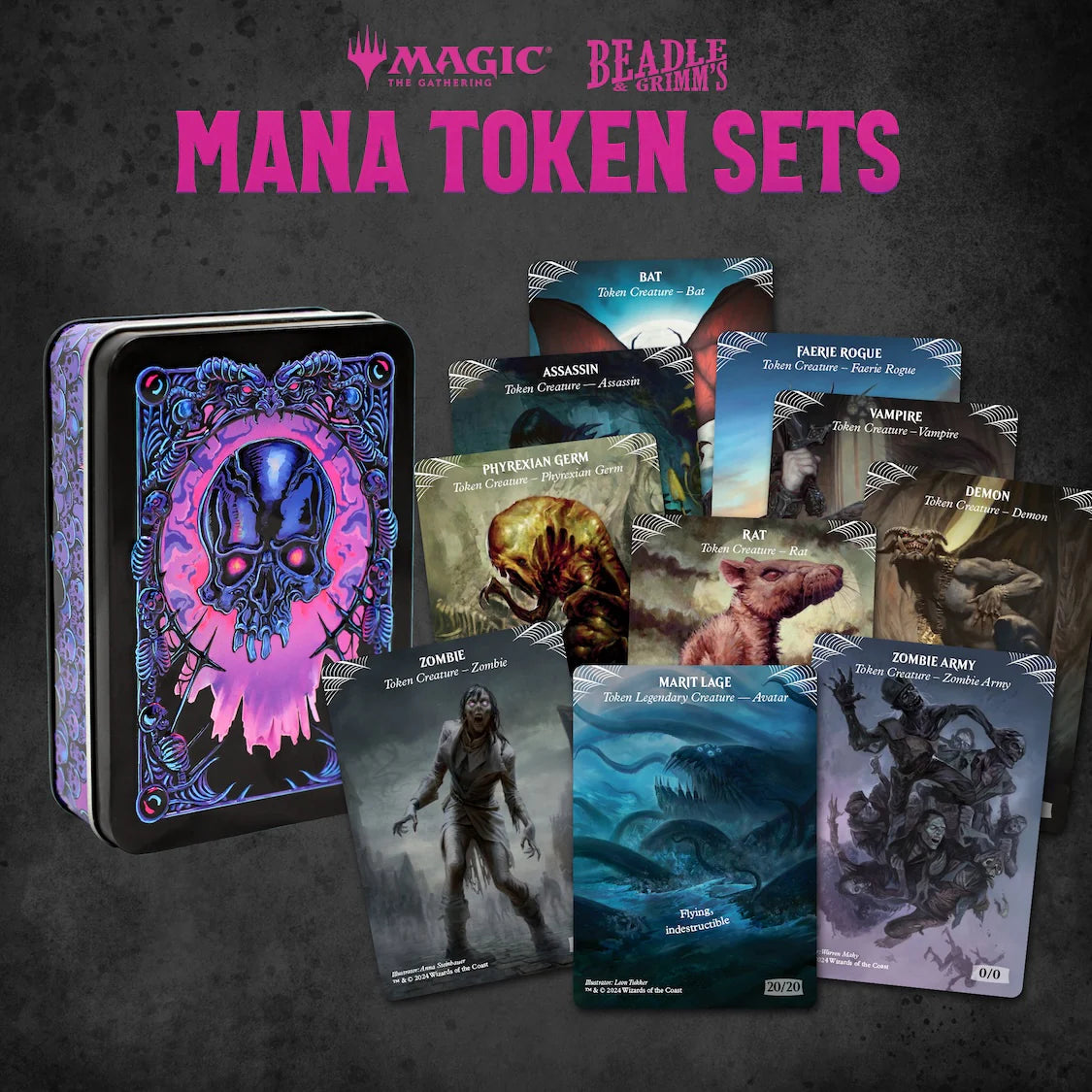 Magic the Gathering: Black Mana Token Set