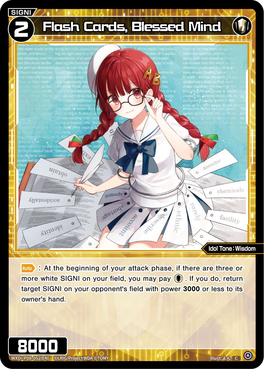 Flash Cards, Blessed Mind (WXDi-P08-052[EN]) [Spread Diva]