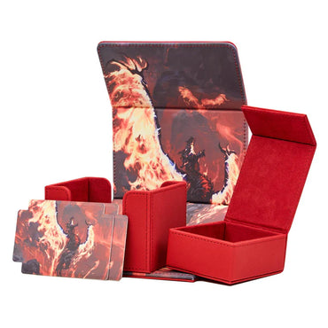 Radiant 100+ Deck Vault Deluxe - Red - Volcanic Rebirth