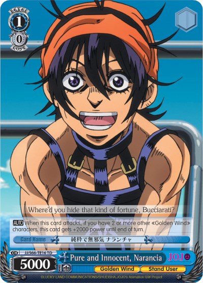 Pure and Innocent, Narancia (JJ/S66-TE16 TD) [JoJo's Bizarre Adventure: Golden Wind]