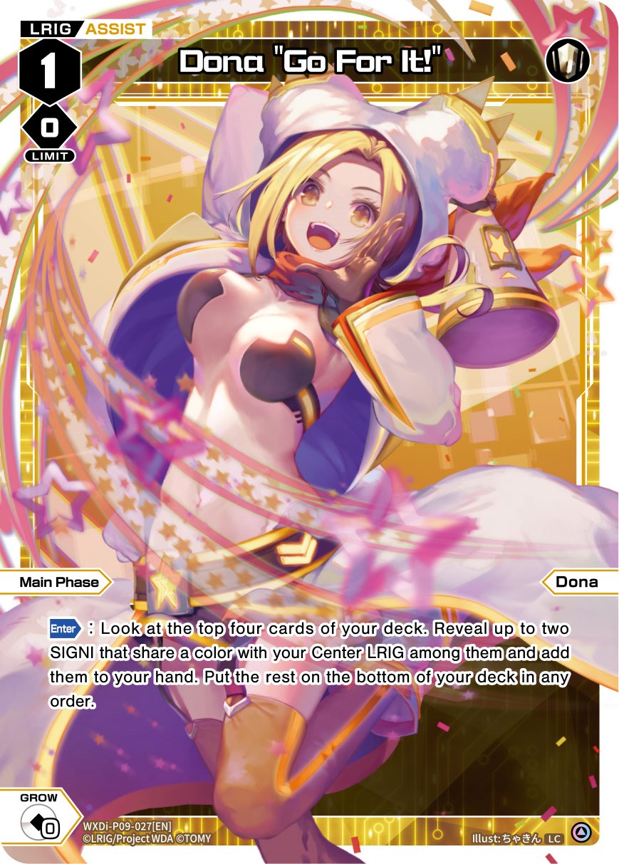 Dona "Go For It!" (WXDi-P09-027[EN]) [Conflated Diva]
