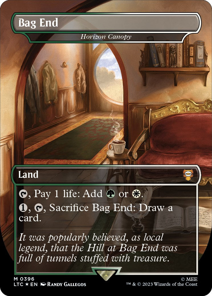 Bag End - Horizon Canopy (Borderless) (Surge Foil Realms and Relics) [The Lord of the Rings: Tales of Middle-Earth Commander]