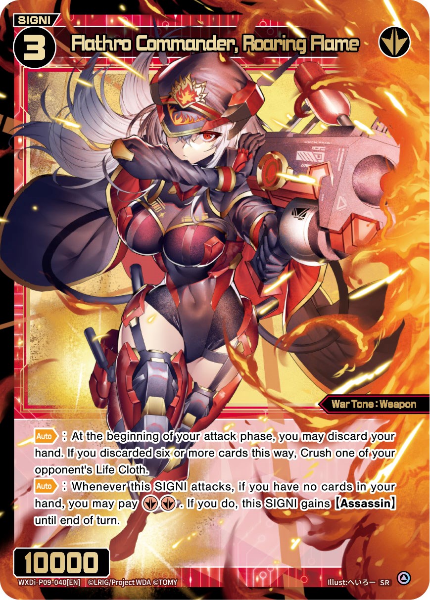 Flathro Commander, Roaring Flame (WXDi-P09-040[EN]) [Conflated Diva]