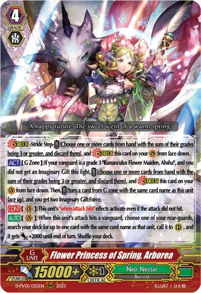 Flower Princess of Spring, Arborea (D-PV01/025EN) [History Collection]