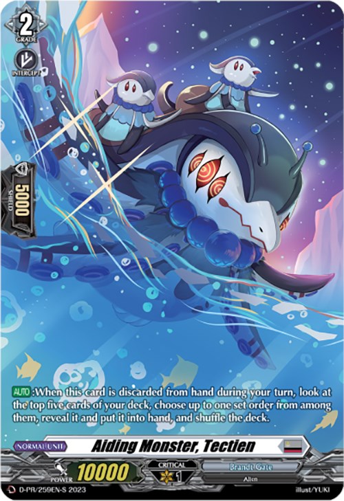 Aiding Monster, Tectien (Foil) (D-PR/259EN-S) [D Promo Cards]