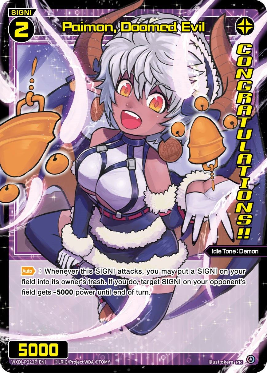 Paimon, Doomed Evil (October 2023) (Winner) (WXDi-P223P[EN]) [Promo Cards]