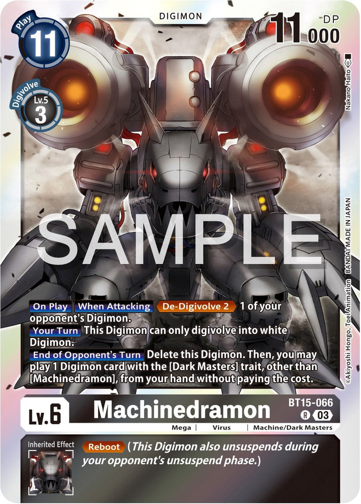 machinedramon digimon card - BT11-072 R - Dimensional Phase by trashing its bottom 2 face Machinedramon (BT23-060) - DigimonCard
