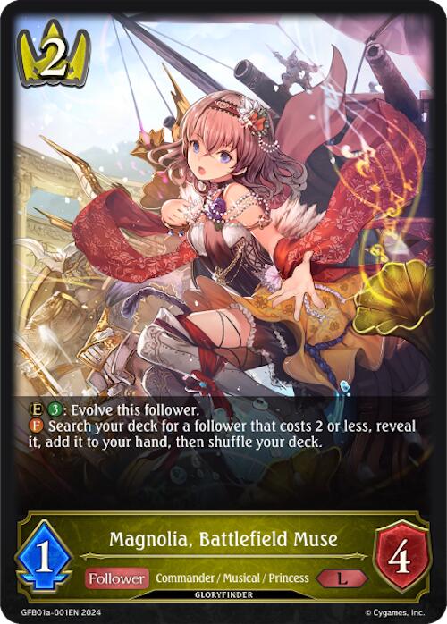 Magnolia, Battlefield Muse (GFB01a-001EN) [Guide to Glory]