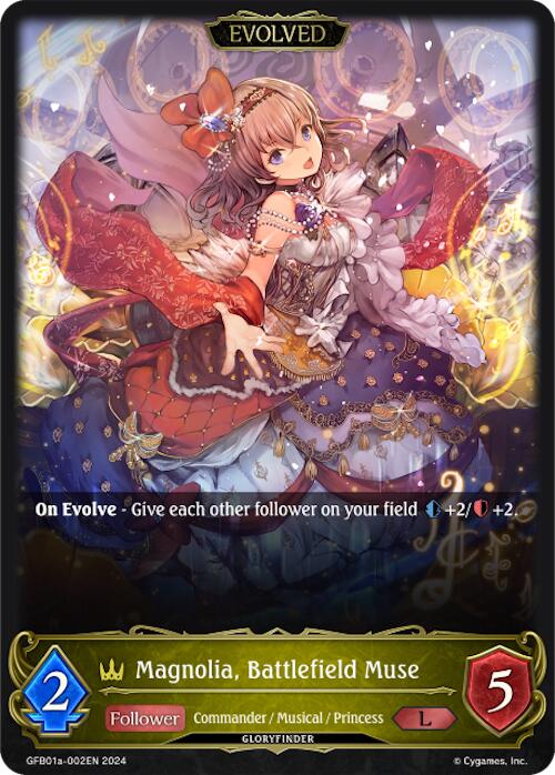 Magnolia, Battlefield Muse (Evolved) (GFB01a-002EN) [Guide to Glory]
