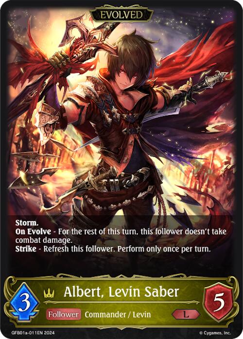 Albert, Levin Saber (Evolved) (GFB01a-011EN) [Guide to Glory]
