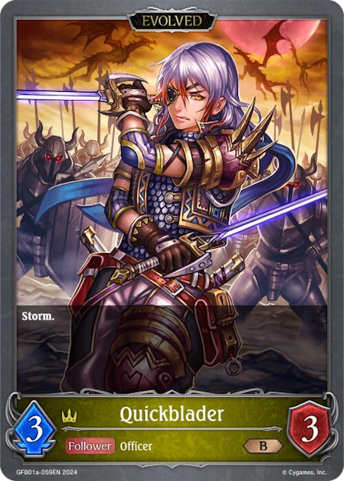 Quickblader (Evolved) (GFB01a-059EN) [Guide to Glory]