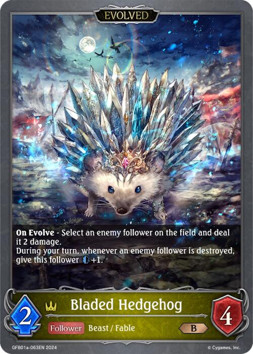 Bladed Hedgehog (Evolved) (GFB01a-063EN) [Guide to Glory]