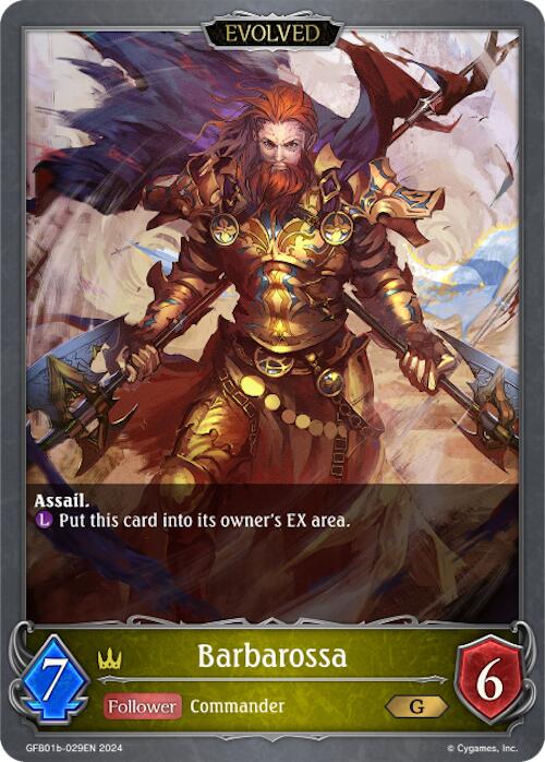 Barbarossa (Evolved) (GFB01b-029EN) [Guide to Glory]