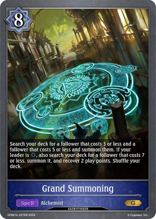 Grand Summoning (GFB01b-021EN) [Guide to Glory]