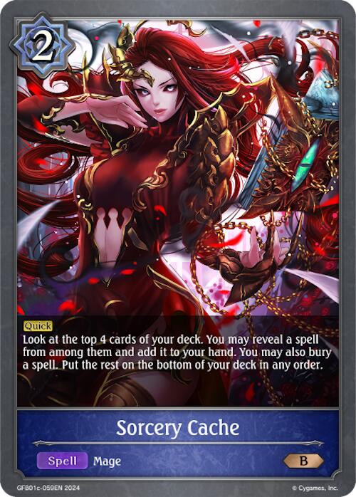 Sorcery Cache (GFB01c-059EN) [Guide to Glory]
