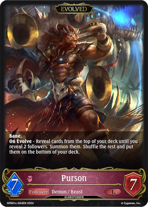 Purson (Evolved) (GFB01c-004EN) [Guide to Glory]