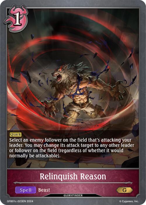 Relinquish Reason (GFB01c-023EN) [Guide to Glory]