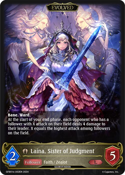Laina, Sister of Judgment (Evolved) (GFB01d-002EN) [Guide to Glory]
