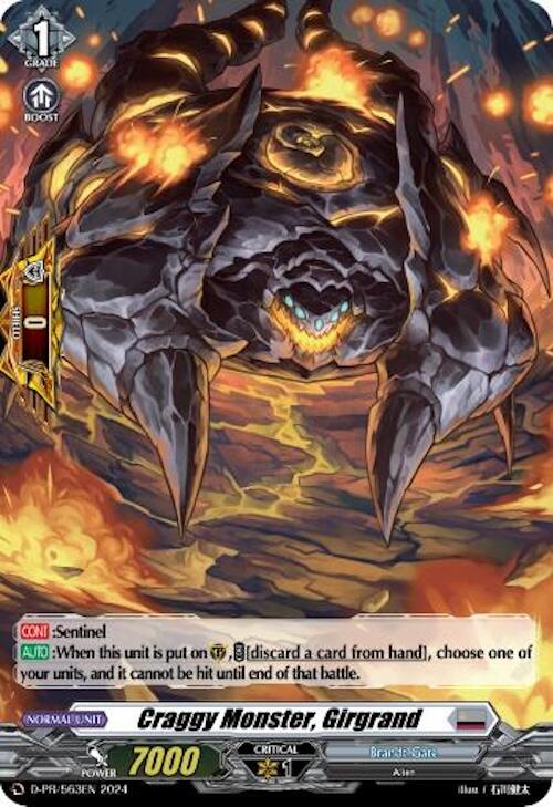 Craggy Monster, Girgrand (Foil) (D-PR/563EN) [D Promo Cards]