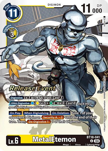 MetalEtemon [BT18-041] [Release Special Booster Ver.2.0 Promos]
