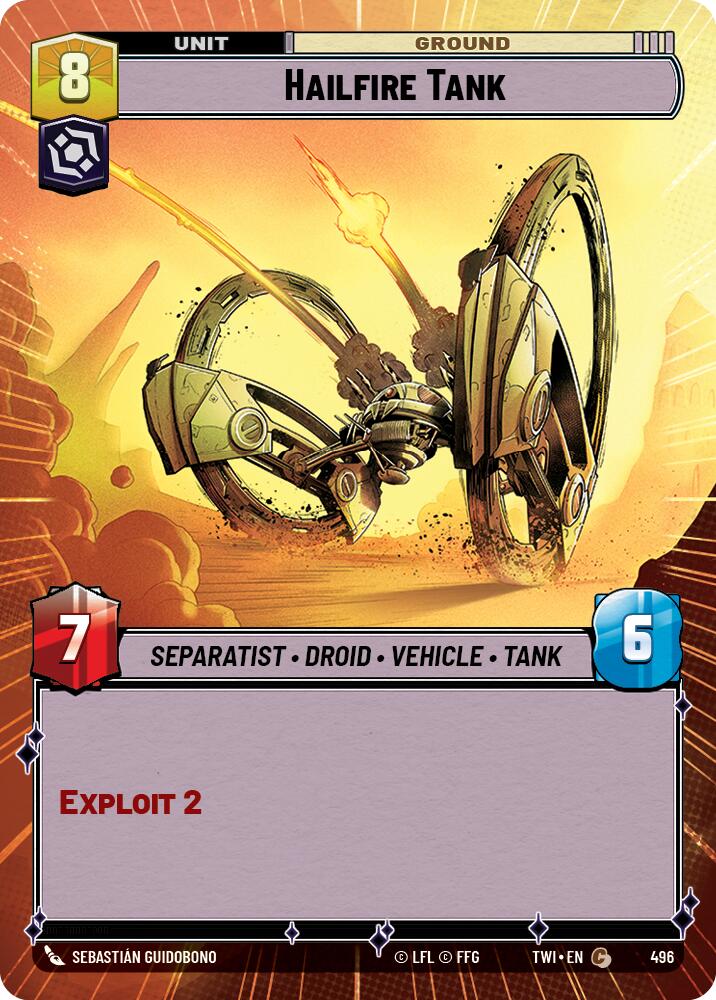 Hailfire Tank (496) (Hyperspace) (496) [Twilight of the Republic]