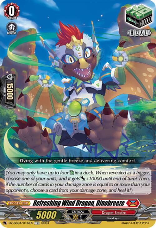 Refreshing Wind Dragon, Dinobreeze (DZ-SS04/016EN) [Special Series Stardust Blade]