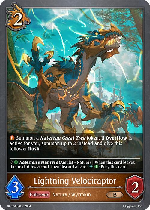 Lightning Velociraptor (BP07-064EN) [Verdant Steel]