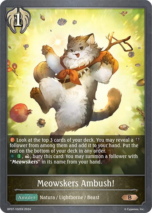Meowskers Ambush! (BP07-102EN) [Verdant Steel]