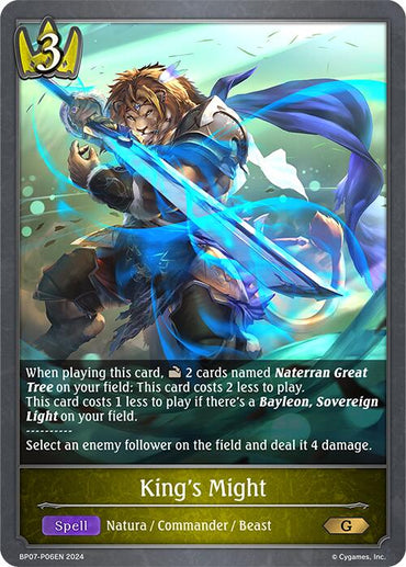 King's Might -P06EN (Foil) (BP07-P06EN) [Verdant Steel]