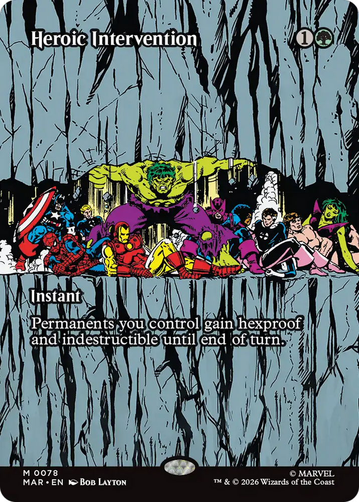 Heroic Intervention (0078) (Borderless) [Marvel Universe: Eternal-Legal]