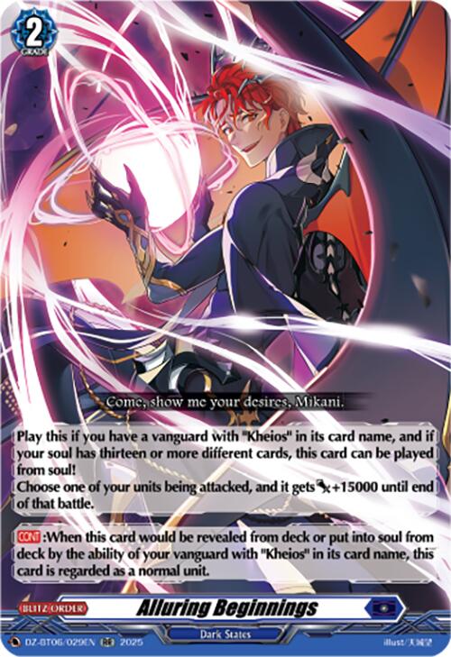 Alluring Beginnings (DZ-BT06/029EN) [Generation Dragenesis]