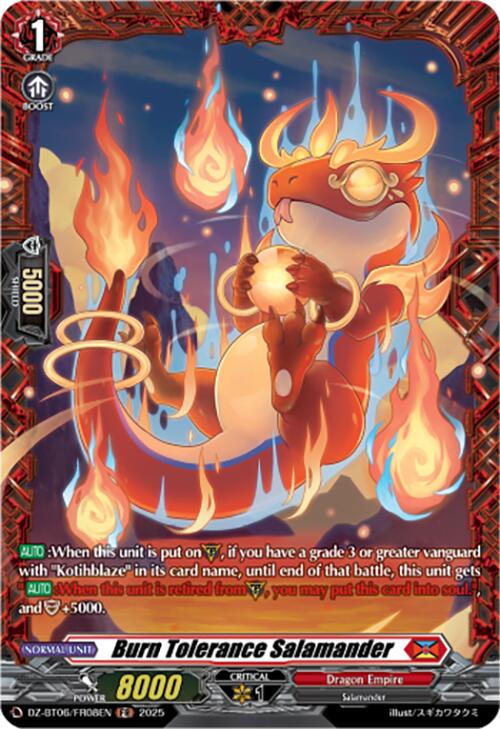Burn Tolerance Salamander (DZ-BT06/FR08EN) [Generation Dragenesis]