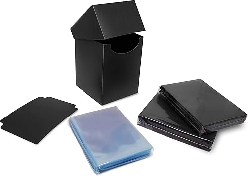 BCW Combo Pack Elite 2 Deck Guards & Inner Sleeves Black