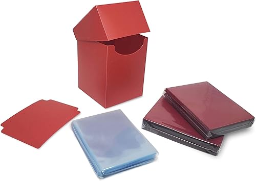 BCW Combo Pack Elite 2 Deck Guards & Inner Sleeves Red