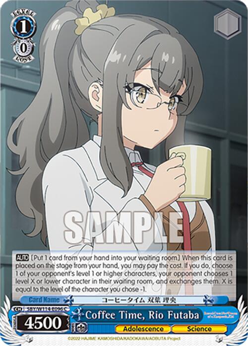 Coffee Time, Rio Futaba (SBY/W114-E096 C) [Rascal Does Not Dream Series]