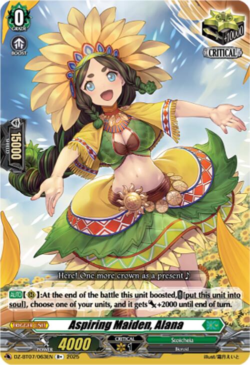 Aspiring Maiden, Alana (DZ-BT07/063EN) [Moon Fangs & Cerulean Blaze]
