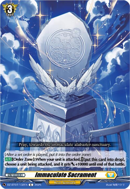 Immaculate Sacrament (DZ-BT07/132EN) [Moon Fangs & Cerulean Blaze]