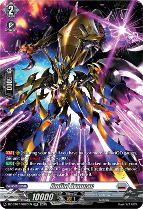 Radial Araneae (DZ-BT07/SR20EN) [Moon Fangs & Cerulean Blaze]
