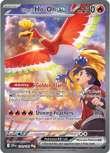 Ethan's Ho-Oh ex (230/182) [Scarlet & Violet: Destined Rivals]