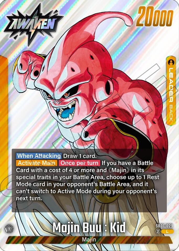 Majin Buu : Evil // Majin Buu : Kid (SB01-029) [Manga Booster 01]