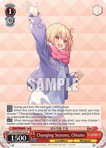 Changing Seasons, Chisato (LRC-WE47-E18 N) [Lycoris Recoil Premium Booster]