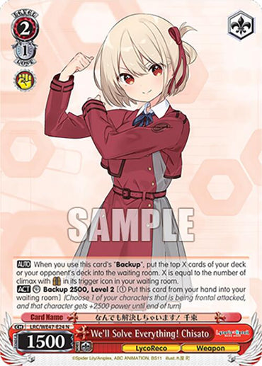 We'll Solve Everything! Chisato (LRC-WE47-E24 N) [Lycoris Recoil Premium Booster]