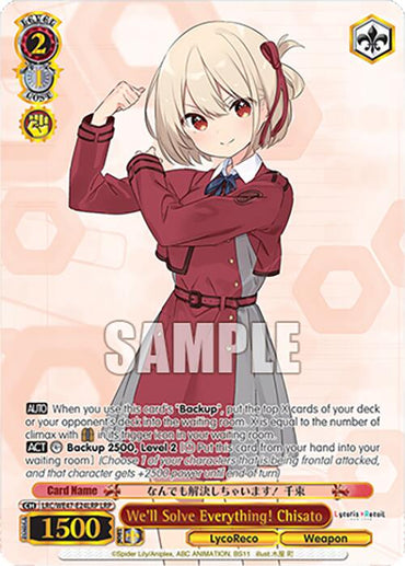 We'll Solve Everything! Chisato (LRC-WE47-E24LRP LRP) [Lycoris Recoil Premium Booster]