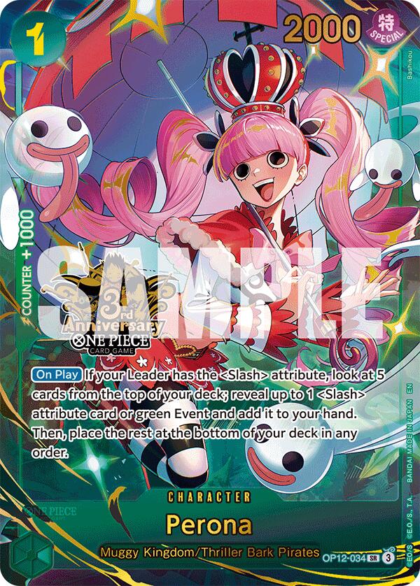 Perona (Japanese Version 3rd Anniversary Set) [One Piece Promotion Cards]