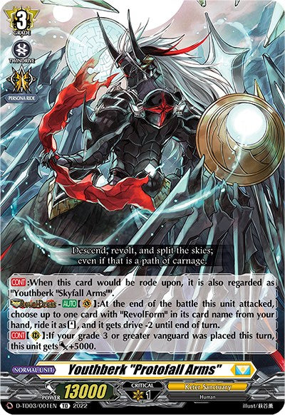 Youthberk "Protofall Arms" (D-TD03/001EN) [Raika Koshiba -Skyfall Executors-]