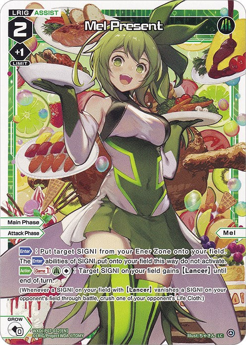Mel Present (Prerelease Party) (WXDi-P07-032[EN]) [Promo Cards]