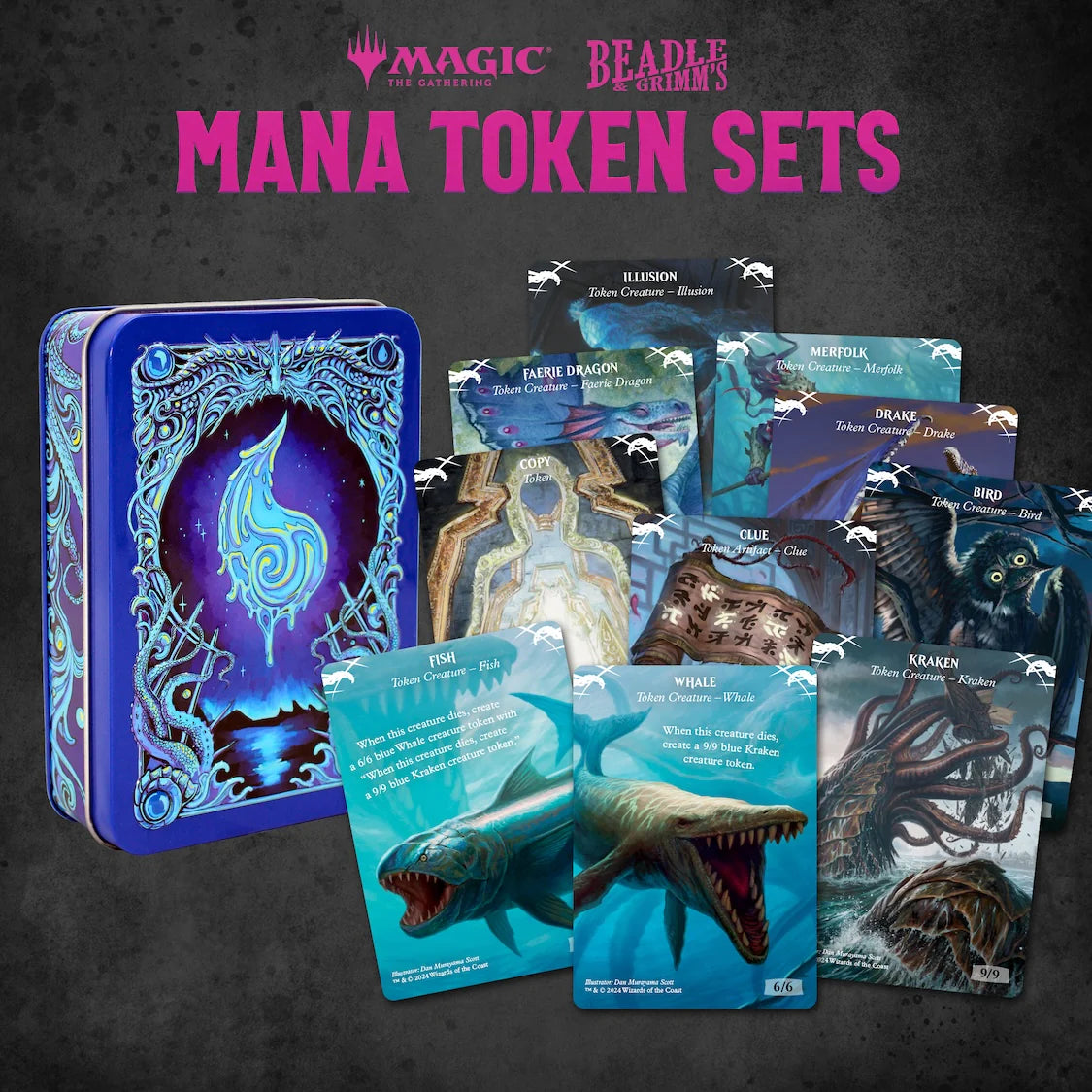 Magic the Gathering: Blue Mana Token Set