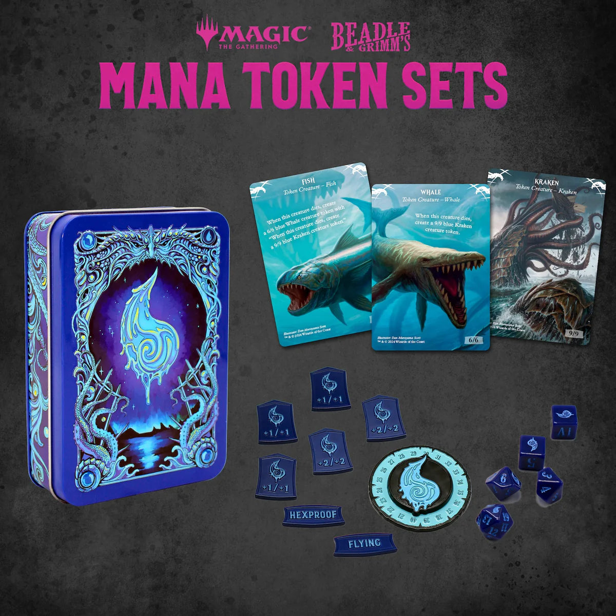 Magic the Gathering: Blue Mana Token Set