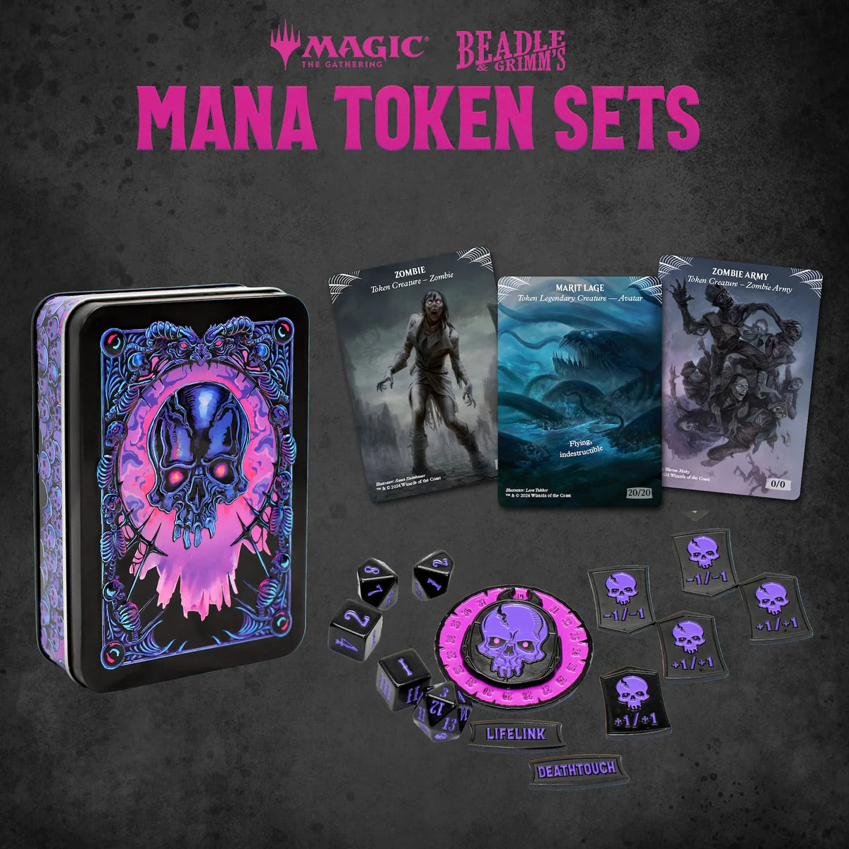 Magic the Gathering: Black Mana Token Set