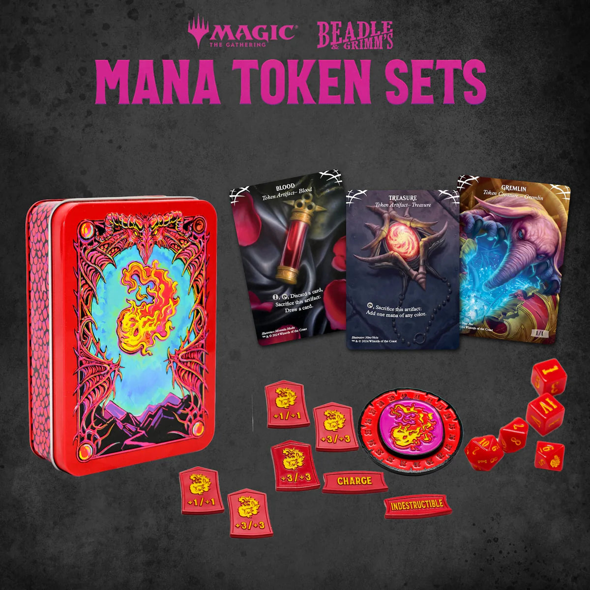 Magic the Gathering: Red Mana Token Set